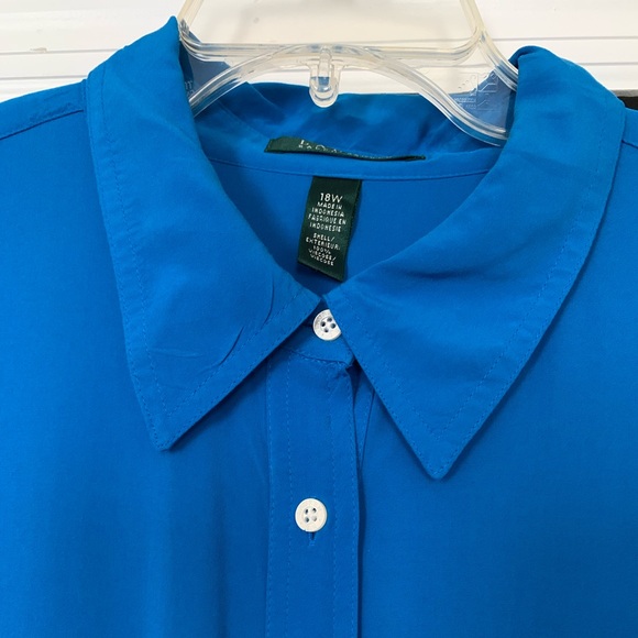 Lauren Ralph Lauren blue lightweight shirt dress Size 18W - Picture 7 of 16